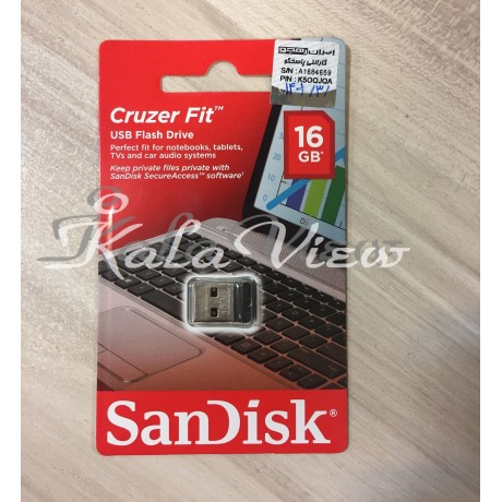 فلش مموری سن دیسک مدل Cruzer Fit ظرفیت 16 گیگابایت