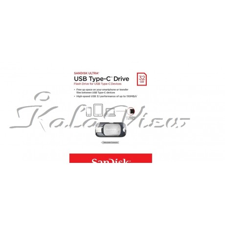 فلش مموری لوازم جانبی سن دیسک USB Type C USB 32 GB