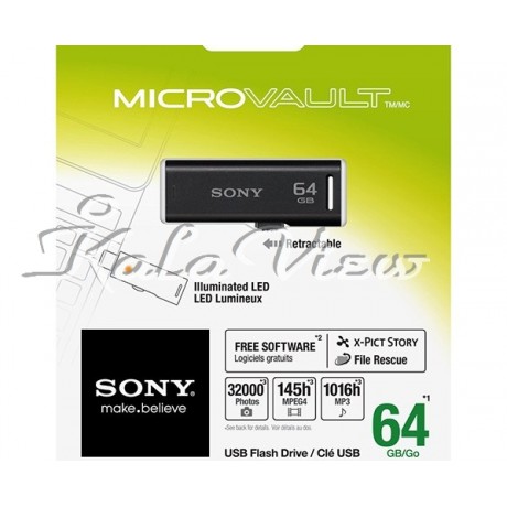 Sony Micro Vault Usm R Flash Memory 64Gb