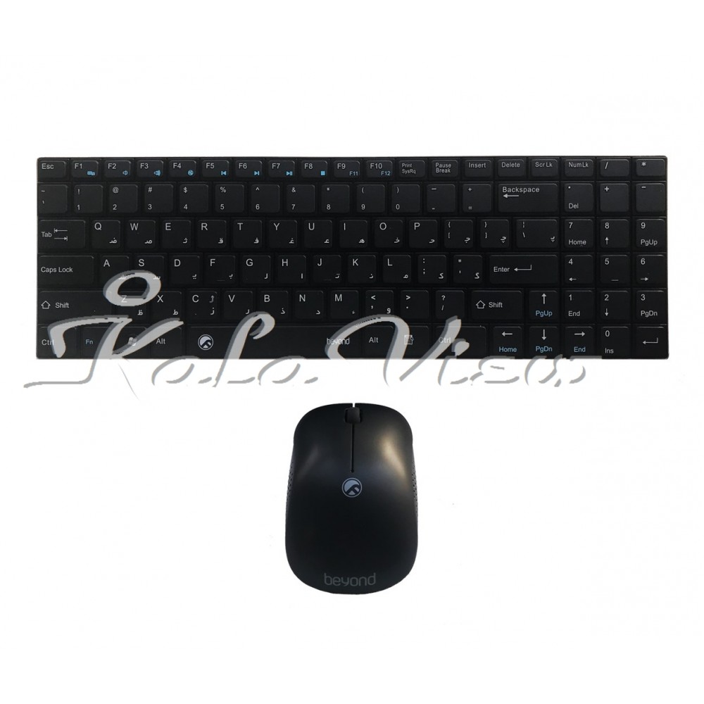 کیبورد کامپیوتر Beyond FCM 5225RF Keyboard and Mouse With Persian Letters