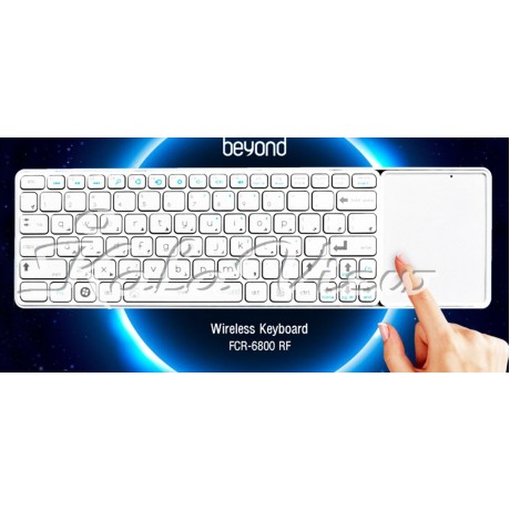 کیبورد کامپیوتر Beyond FCR 6800 Bluetooth TouchPad Keyboard With Persian Letters