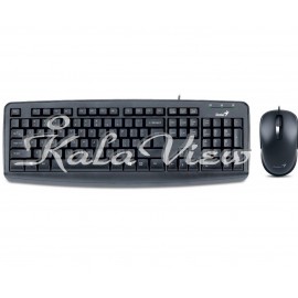 کیبورد کامپیوتر جنیوس Km 130 Usb With Mouse With Persian Letters