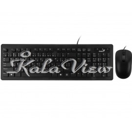 کیبورد کامپیوتر جنیوس Slimstar C130 With Mouse With Persian Letters