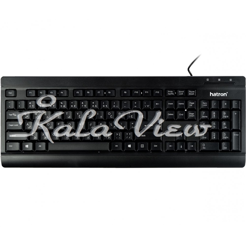 کیبورد کامپیوتر Hatron HK210 Keyboard With Perisan Letters