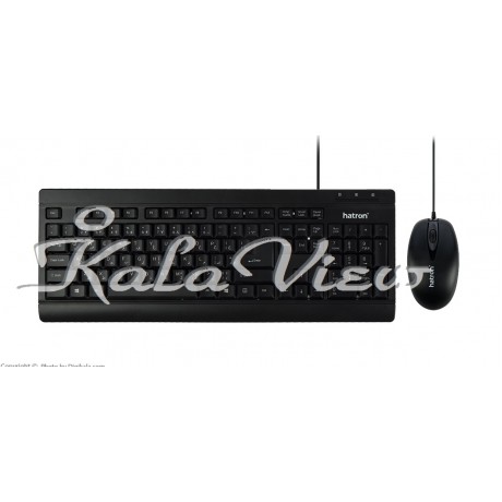کیبورد کامپیوتر Hatron HKC220 Keyboard and Mouse With Perisan Letters