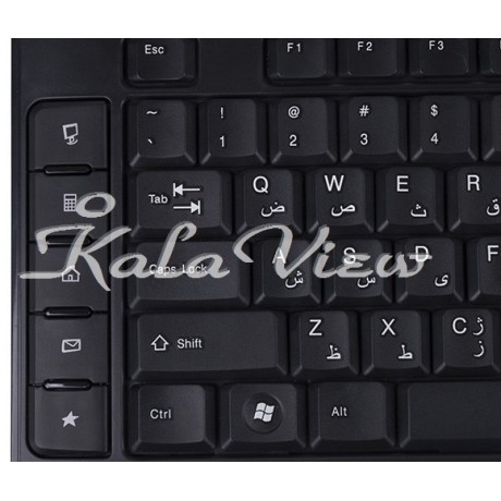 کیبورد کامپیوتر Hatron HKCW140 Wireless Keyboard And Mouse With Persian Letters