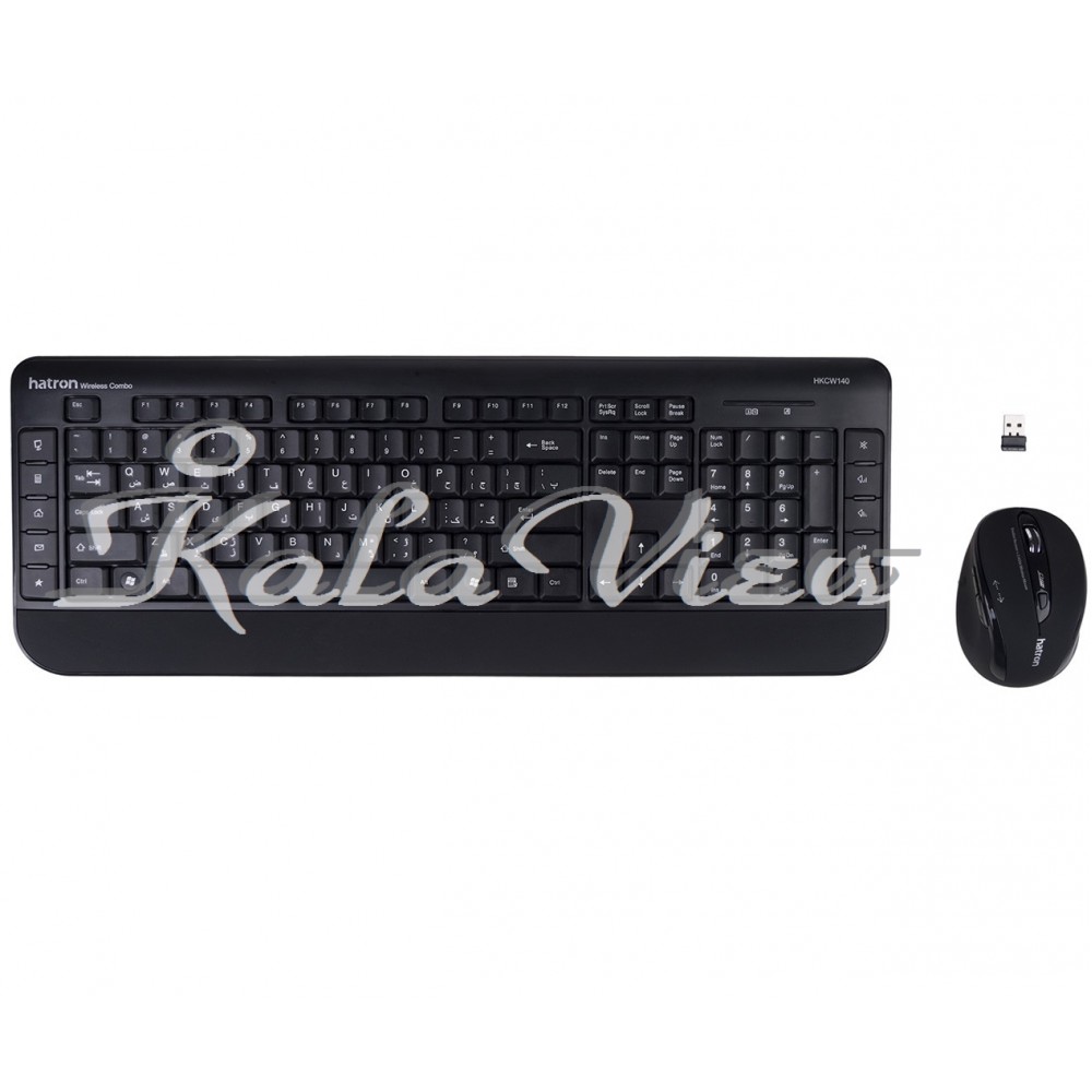 کیبورد کامپیوتر Hatron Hkcw140 Wireless With Mouse With Persian Letters