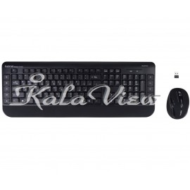 کیبورد کامپیوتر Hatron Hkcw140 Wireless With Mouse With Persian Letters