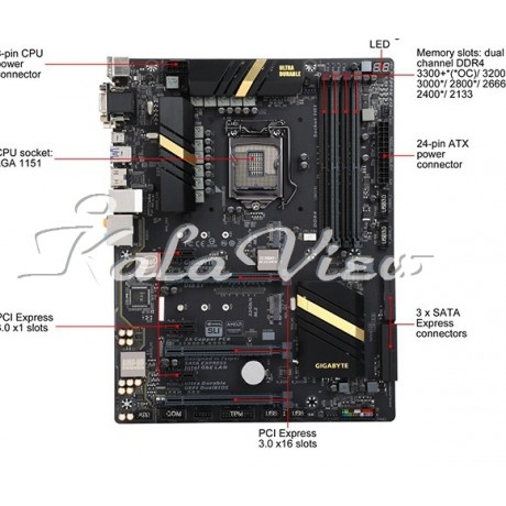 مادربرد کامپیوتر گیگابایت GA Z170X UD3