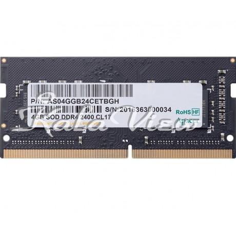 رم کامپیوتر Apacer DDR4 2400Mhz Single Channel 4Gb