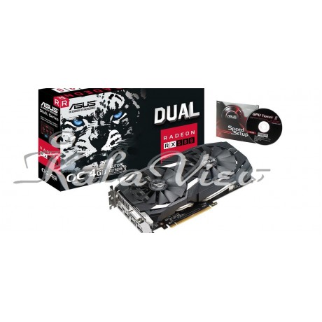 کارت گرافیک کامپیوتر ایسوس DUAL RX580 O4G