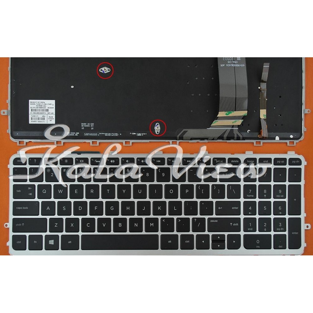 کیبورد لپ تاپ اچ پی Envy 17 j060us