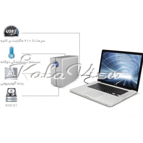 هارد اکسترنال لوازم جانبی Lacie 2big Quadra 10TB