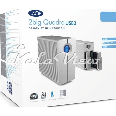 هارد اکسترنال لوازم جانبی Lacie 2big Quadra 10TB