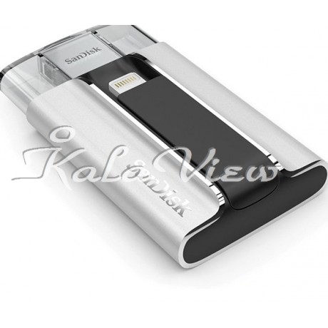 فلش مموری لوازم جانبی سن دیسک iXpand USB and Lightning  64GB
