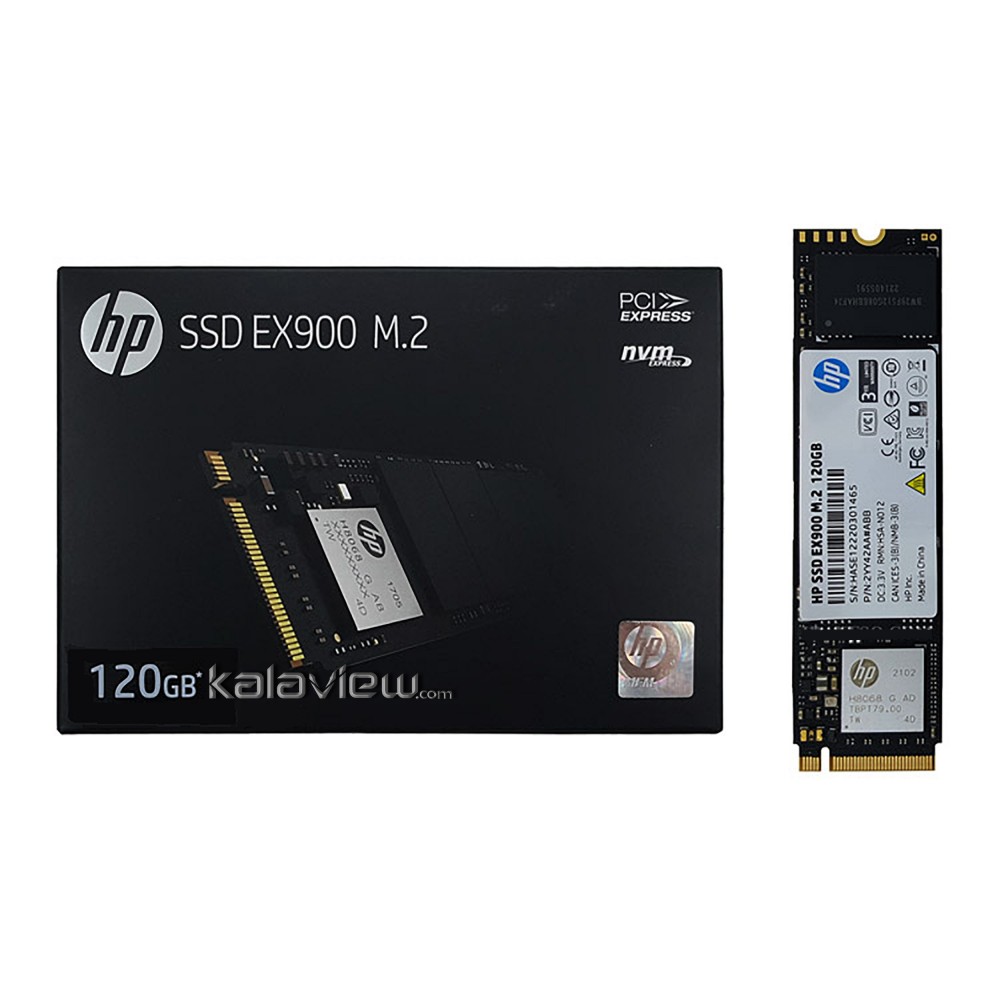هارد SSD 120 گیگابایت اچ پی M.2 NVME 2280 EX900 گارانتی آواژنگ