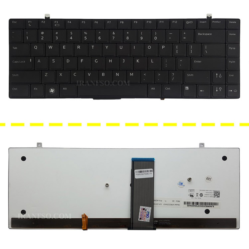 کیبرد لپ تاپ دل Studio XPS 1640 با بک لایت