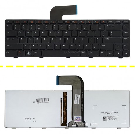 کیبرد لپ تاپ دل XPS L502 با بک لایت-با فریم