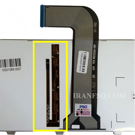 کیبرد لپ تاپ دل XPS L502 با بک لایت-با فریم