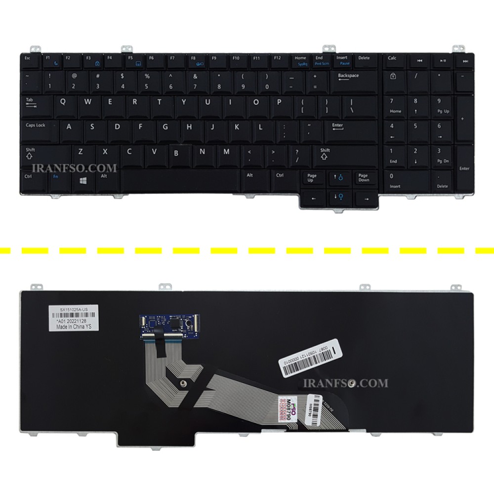 کیبرد لپ تاپ دل Latitude E5540 مشکی