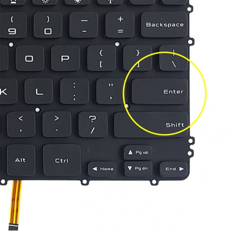 کیبرد لپ تاپ دل XPS 15 9530 مشکی-اینترکوچک-بابک لایت-بدون فریم