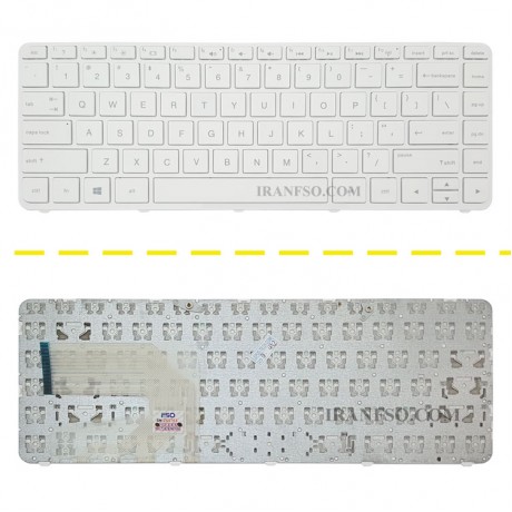 کیبرد لپ تاپ اچ پی Keyboard HP Pavilion 14-N White-With Frame