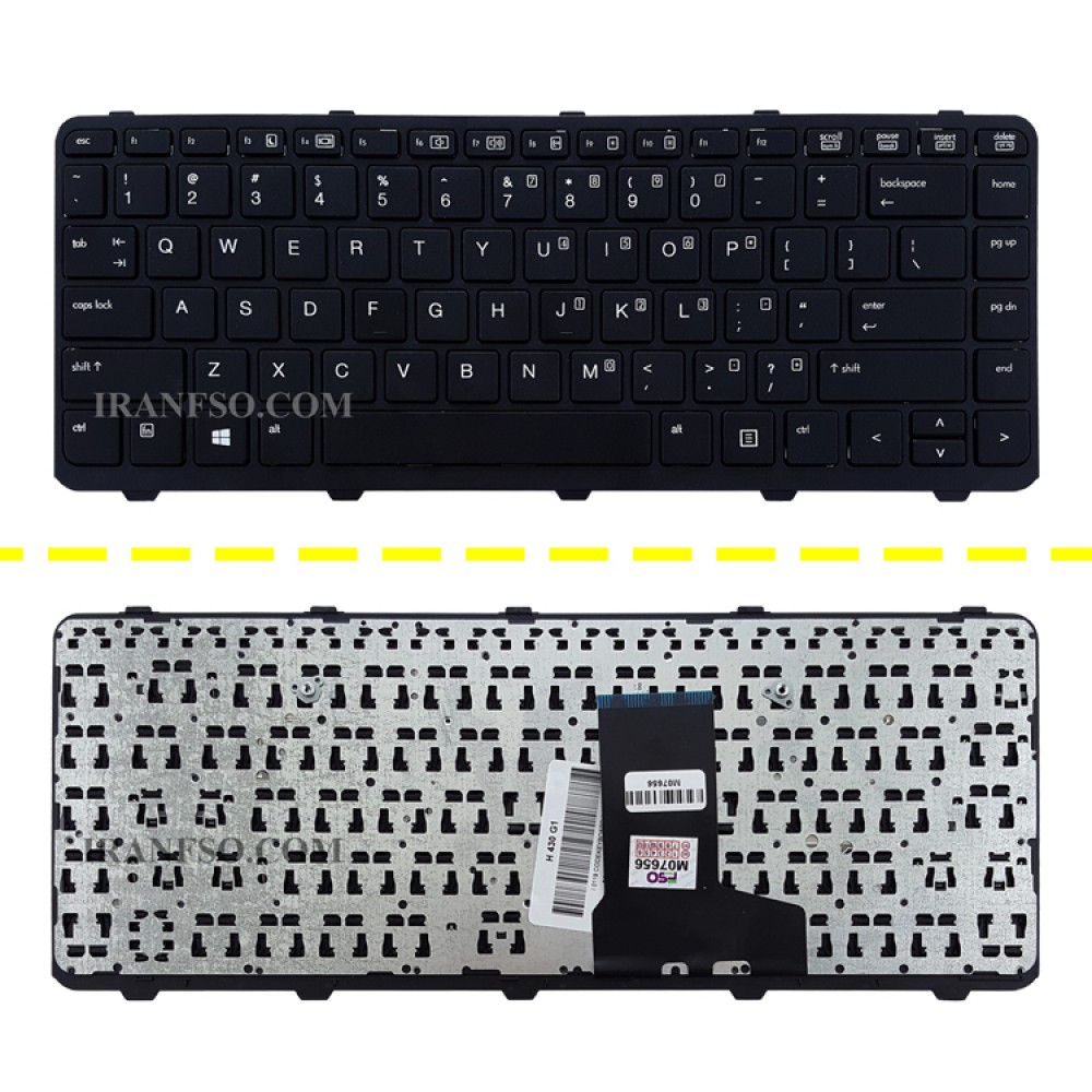 کیبرد لپ تاپ اچ پی Probook 430 G1 مشکی-بافریم