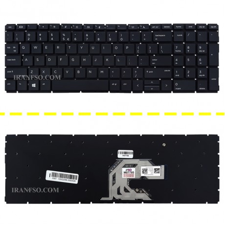 کیبرد لپ تاپ اچ پی ProBook 450 G6 مشکی-اینترکوچک بدون فریم