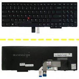 کیبرد لپ تاپ لنوو Thinkpad E540 مشکی-با موس-با فریم