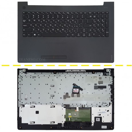 کیبرد لپ تاپ لنوو IdeaPad 310-15 مشکی-با قاب C نوک مدادی به همراه تاچ پد
