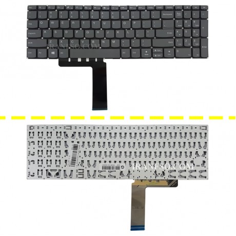 کیبرد لپ تاپ لنوو IdeaPad 320-15 مشکی-اینترکوچک بدون فریم و کلید پاور