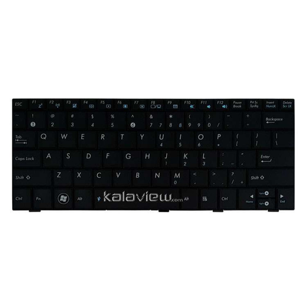 کیبرد لپ تاپ ایسوس Eee PC 1004-1005 مشکی-بدون فریم فلت باریک