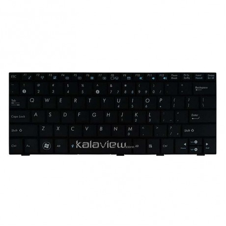 کیبرد لپ تاپ ایسوس Eee PC 1004-1005 مشکی-بدون فریم فلت باریک