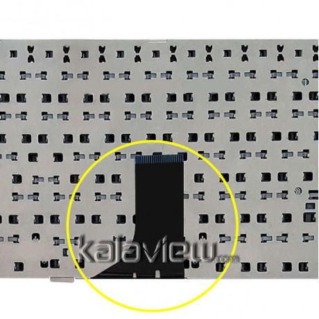 کیبرد لپ تاپ ایسوس Eee PC 1004-1005 مشکی-بدون فریم فلت باریک