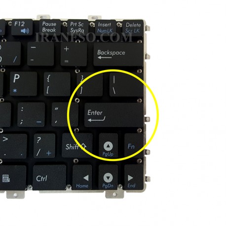 کیبرد لپ تاپ ایسوس Mini 1015 مشکی-اینترکوچک بدون فریم