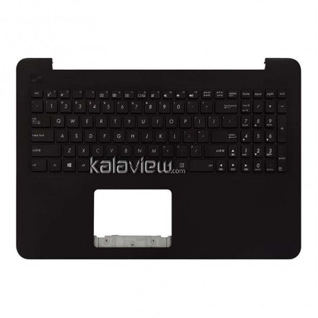 کیبرد لپ تاپ ایسوس VivoBook X556 مشکی با قاب C قهوه ای