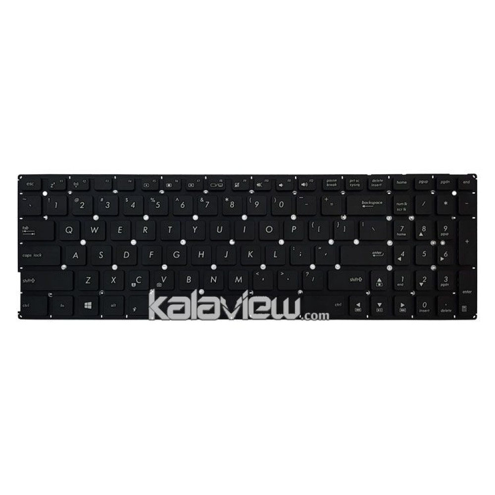 کیبرد لپ تاپ ایسوس VivoBook K556 مشکی-اینترکوچک بدون فریم