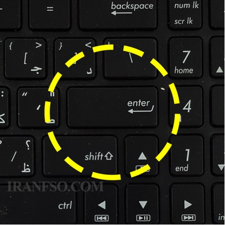 کیبرد لپ تاپ ایسوس X551 مشکی با قاب C خط و خش دار