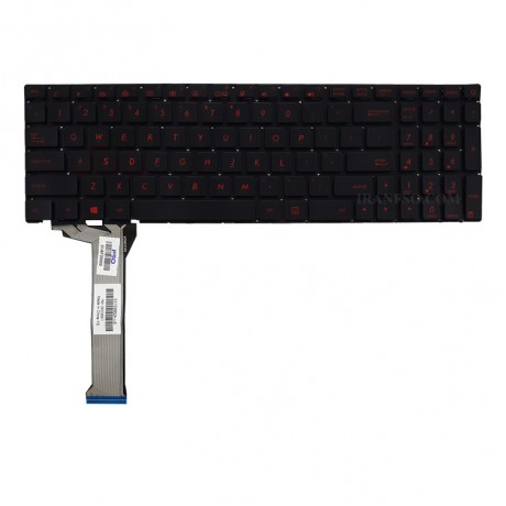 کیبرد لپ تاپ ایسوس ROG GL552 مشکی-اینترکوچک-بابک لایت و کلید پاور