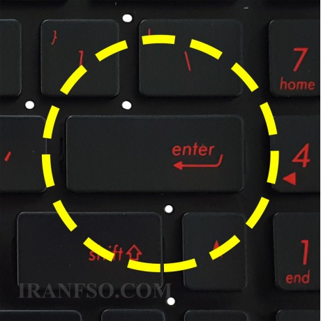 کیبرد لپ تاپ ایسوس ROG GL552 مشکی-اینترکوچک-بابک لایت و کلید پاور