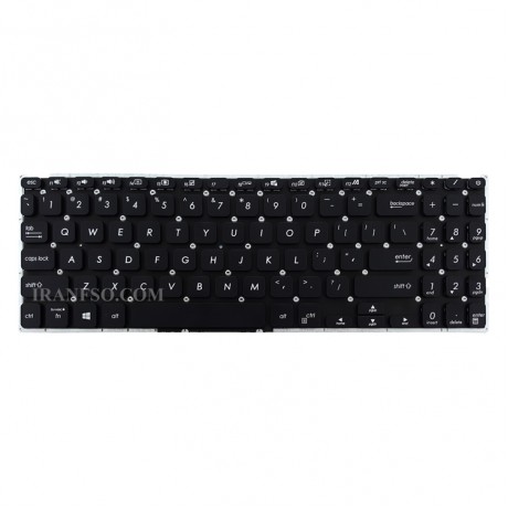 کیبرد لپ تاپ ایسوس VivoBook X509 مشکی-اینترکوچک بدون فریم به همراه کلید پاور