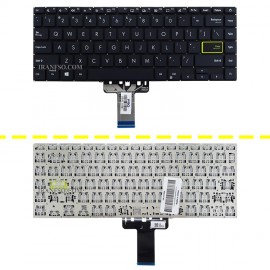 کیبرد لپ تاپ ایسوس VivoBook E410MA مشکی-اینترکوچک بدون فریم به همراه کلید پاور