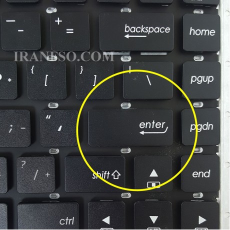 کیبرد لپ تاپ ایسوس X401 مشکی-اینترکوچک بدون فریم