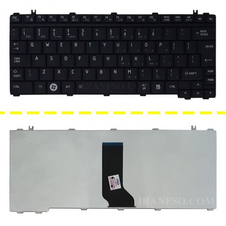 کیبرد لپ تاپ توشیبا Satellite Pro U400 مشکی