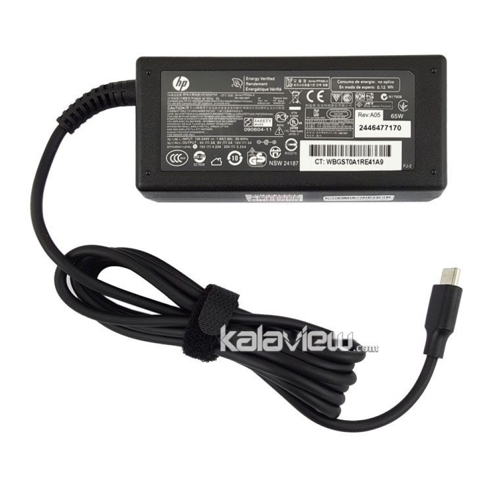 آداپتور تبلت-موبایل-لپ تاپ اچ پی 20V 3.25A 15V 4A 12V 5A 9V 3A 5V 3A Type C Gimo Plus