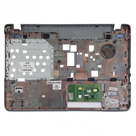 قاب کنار کیبرد لپ تاپ اچ پی ProBook 450-G1 بژ-با فینگرپرینت به همراه تاچ پد-خط و خش دار