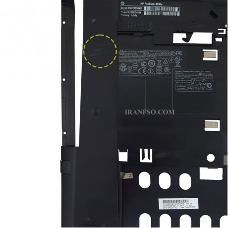 قاب کف لپ تاپ اچ پی ProBook 4530 مشکی-خط و خش دار