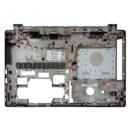 قاب کف لپ تاپ لنوو IdeaPad B50-30 مشکی-بدون خروجی هوا-رم ریدر شکسته
