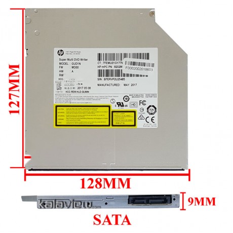 درایو لپ تاپ دی وی دی رایتر اچ پی Superslim Sata E1 9mm