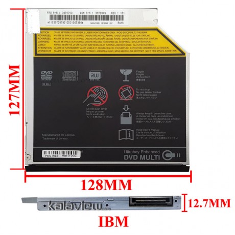 درایو لپ تاپ دی وی دی رایتر Slim 12.7mm برای لنوو